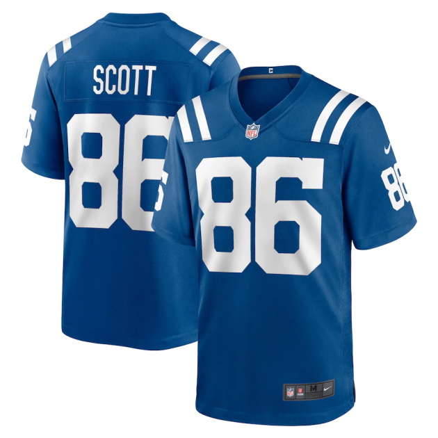 mens nike jared scott royal indianapolis colts game player jersey